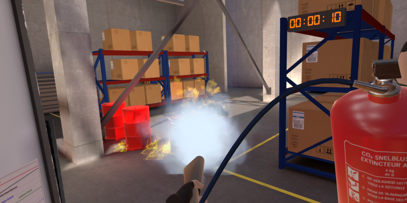 Brandbestrijding in VR